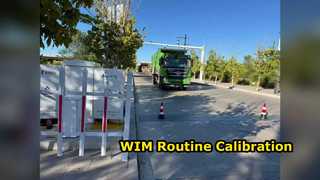 Nossos engenheiros estão cooperando com autoridades de transporte na calibração de rotina do sistema WIM